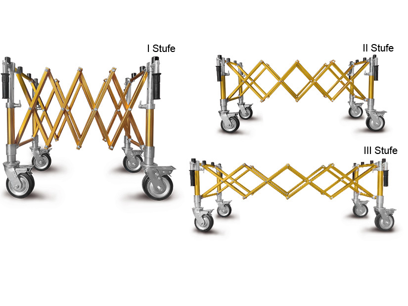 scherenwagen  mit „Akkordeon“-Mechanismus